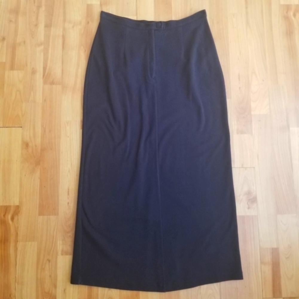 Vintage Tommy Hilfiger Black Maxi Skirt Size 12